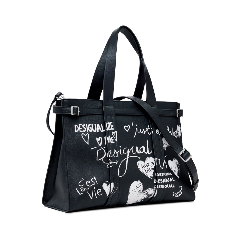 bolso-shopper-efecto-piel-letras-grande bolso-shopper-efecto-piel-letras-grande