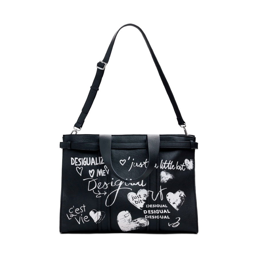 bolso-shopper-efecto-piel-letras-grande bolso-shopper-efecto-piel-letras-grande